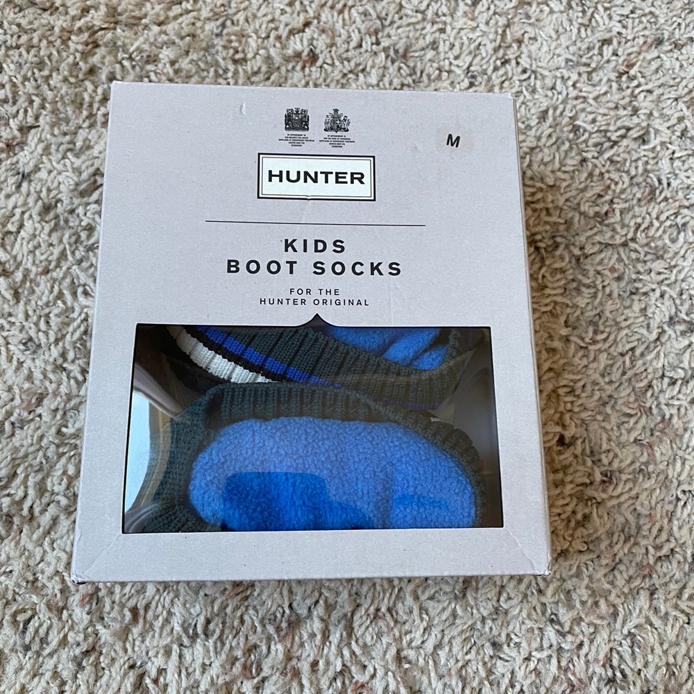 Hunter kids boot socks size medium